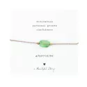 Gemstone Card Aventurine Gold Bracelet