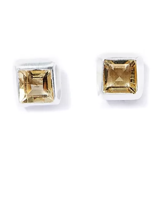 People Tree – Boucles d’Oreilles Golden Quartz