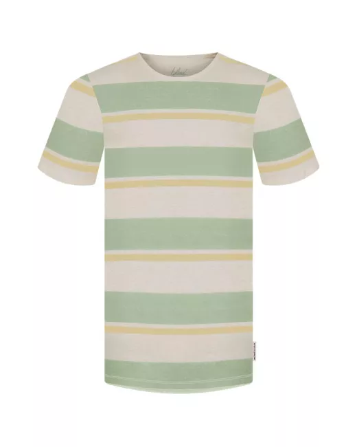BLEED – Block Stripe T-shirt Hemp