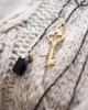 Nova Zwarte Onyx Goud Ketting