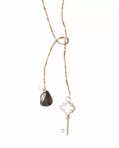 Nova Rookkwarts Zilver Ketting Nova Rookkwarts Zilver Ketting