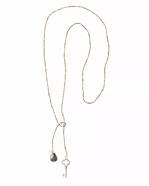 Collier Nova Smokey Quartz Silver