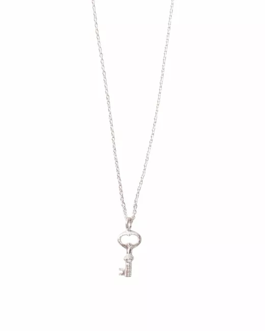 Collier Delicate Key Sterling Silver