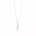 Delicate Key Silver Necklace