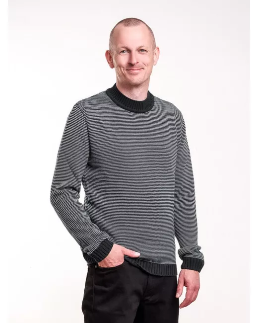 BLEED – Heavy-Eco Jumper Grey/ Black