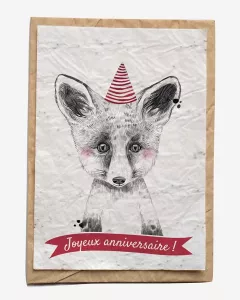 Carte ensemencée – Joyeux anniversaire Animaux Carte ensemencée – Joyeux anniversaire Animaux