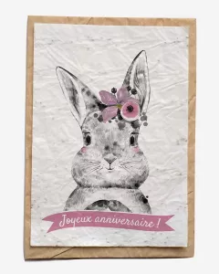 Bloeikaart - Joyeux anniversaire Animaux Bloeikaart - Joyeux anniversaire Animaux
