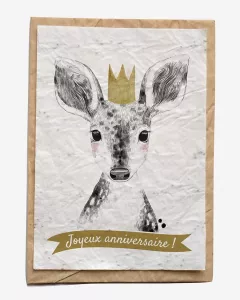 Bloeikaart - Joyeux anniversaire Animaux Bloeikaart - Joyeux anniversaire Animaux