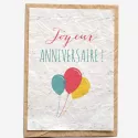 Carte ensemencée – Joyeux anniversaire Ballons