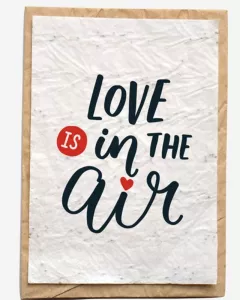Bloeikaart - Love is in the air Bloeikaart - Love is in the air