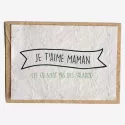 Seeded card - Je t'aime maman