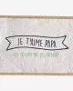 Growing paper – Carte ensemencée – Je t’aime papa