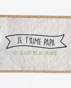 Seeded card - Je t'aime papa Seeded card - Je t'aime papa
