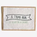 Carte ensemencée – Je t’aime papa