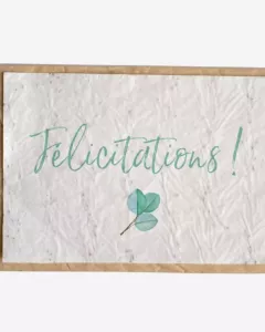 Bloeikaart - Félicitations