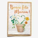 Carte ensemencée – Bonne fête Maman