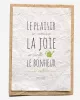 Seeded card - Plaisir, joie, bonheur