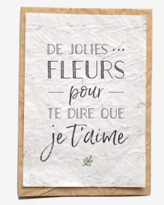 Bloeikaart - De jolies fleurs Bloeikaart - De jolies fleurs