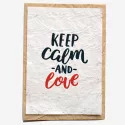 Carte ensemencée – Keep Calm and Love