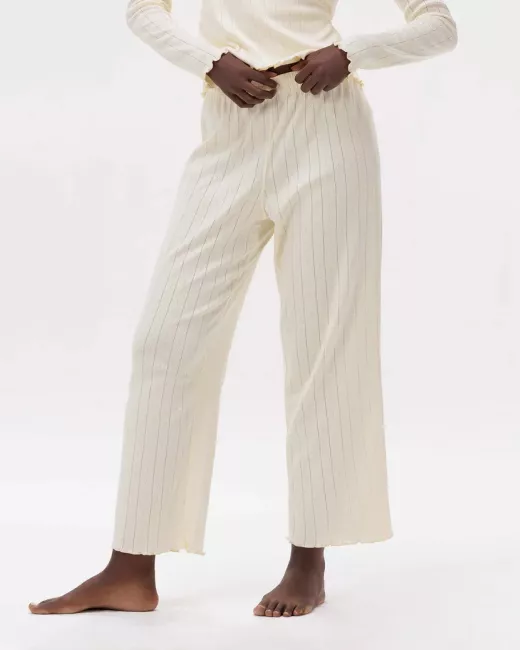 Pointelle Cropped Pants