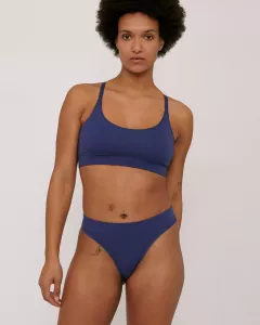 Organic Basics – Lot de 2 strings – Cobalt Organic Basics – Lot de 2 strings – Cobalt