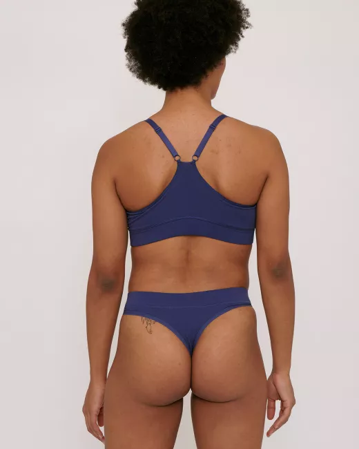 Organic Basics – Lot de 2 strings – Cobalt