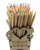 Ecobos - Crayons de couleurs en bois naturel FSC 100% - A l'unité ou par 12