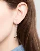 Boucle d’oreille Stars Black Onyx Sterling Silver Hoop
