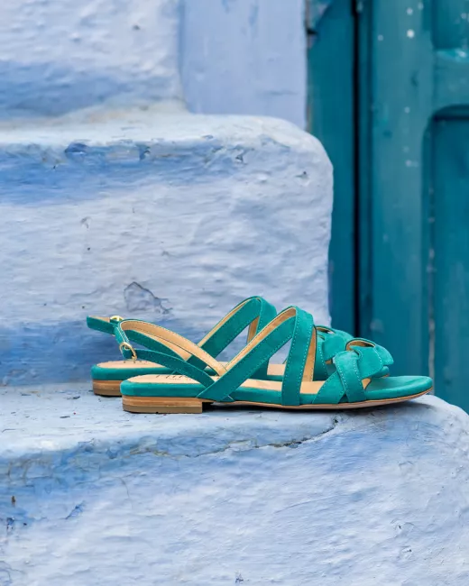 Minuit sur Terre – Sandales Muscade – Jade