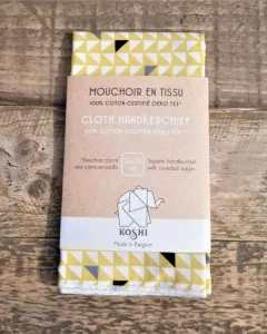 MOUCHOIRS KOSHI – Mouchoirs Solo Large – Pretty Triangles MOUCHOIRS KOSHI – Mouchoirs Solo Large – Pretty Triangles