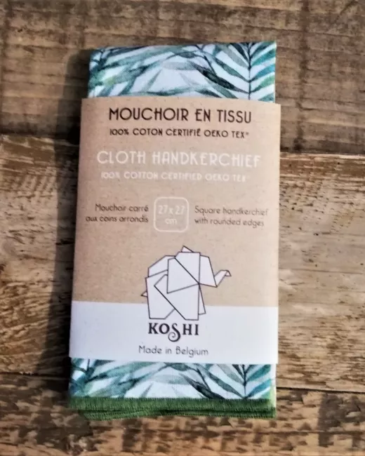 MOUCHOIRS KOSHI - Tissues Solo Small - Palmier