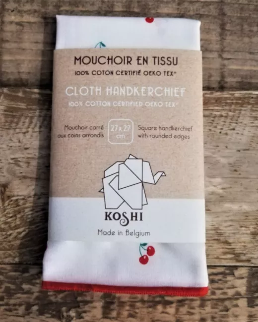 MOUCHOIRS KOSHI - Zakdoek Solo Small - Le temps des cerises